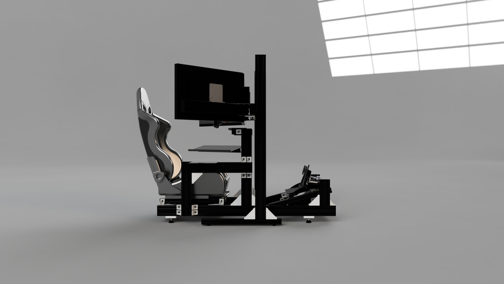 STL file Standard Simracing Cockpit - AC 🚗・3D printing template