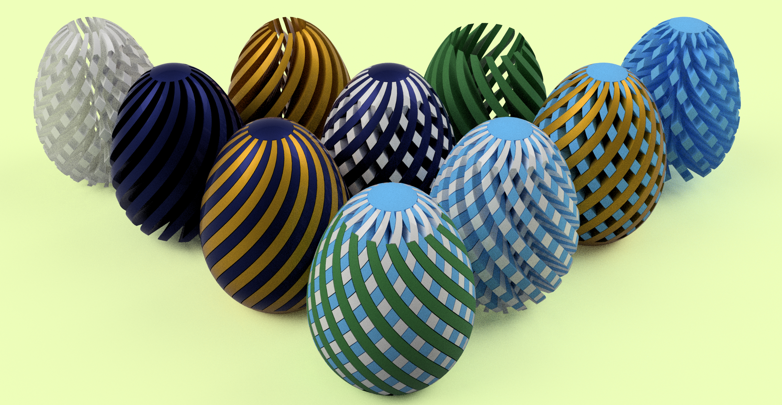 Spiral twist combining easter eggs — miniatura 2