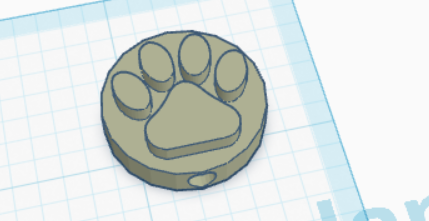 Dog paw hoodie bead