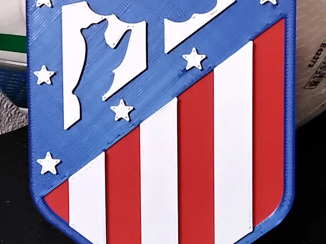 Club Atlético de Madrid, S.A.D. (Atlético) coaster or plaque.