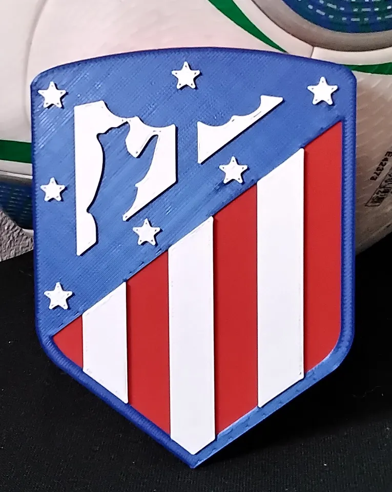 Atletico de Madrid escudo Llavero | 3D Print Model