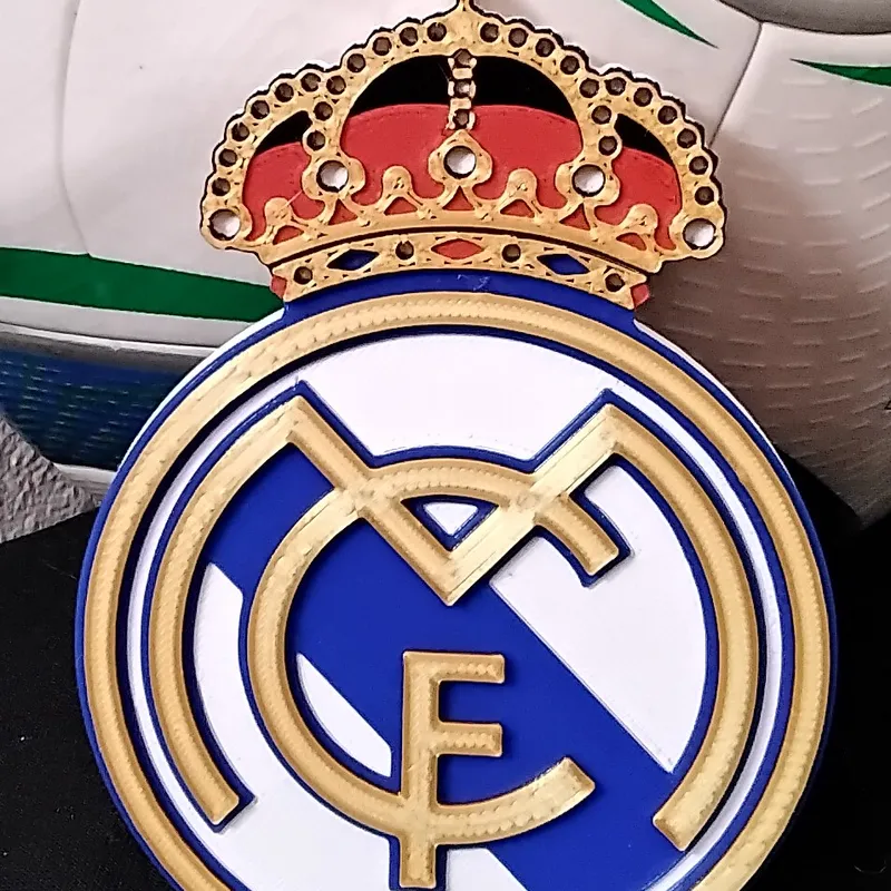 New LEGO Futbol SOCCER Real Madrid C. F. Sign SILVER Crown Printed 2x2  Spain