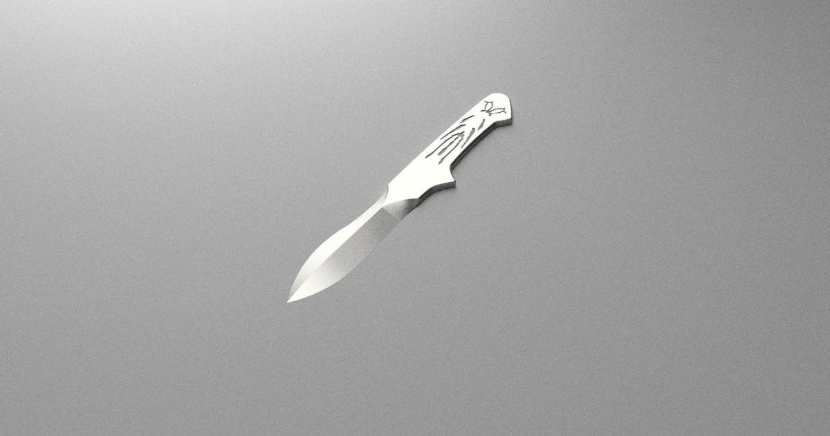 Assassin's Creed Throwing Knife by Andarne Download free STL model
