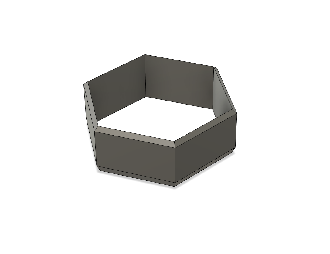Hexagonal cookie cutter