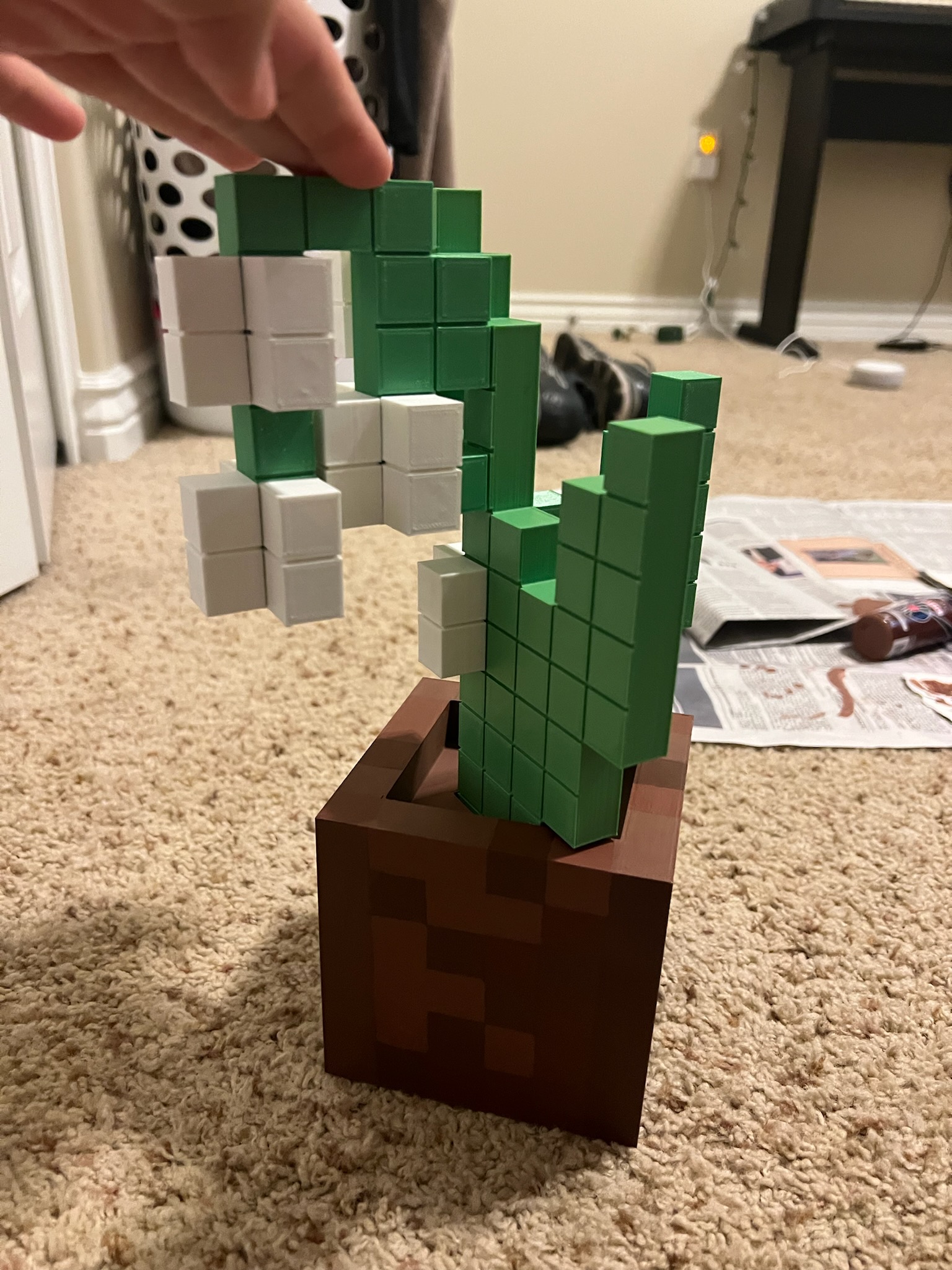 Minecraft Flower - Lily of the Valley + Pot by Tasche Davenport | Download  free STL model | Printables.com