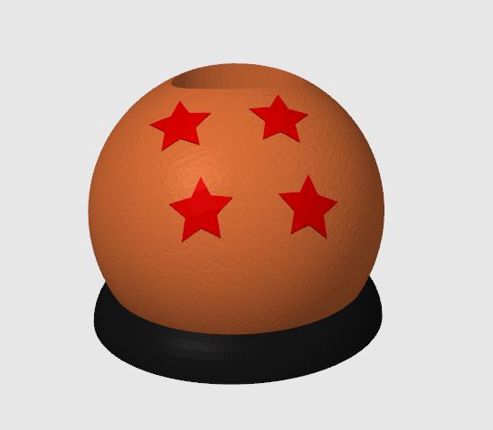 4 Star Dragon Ball Tissue Box Cover (Grandpa Gohan's Dragon Ball)