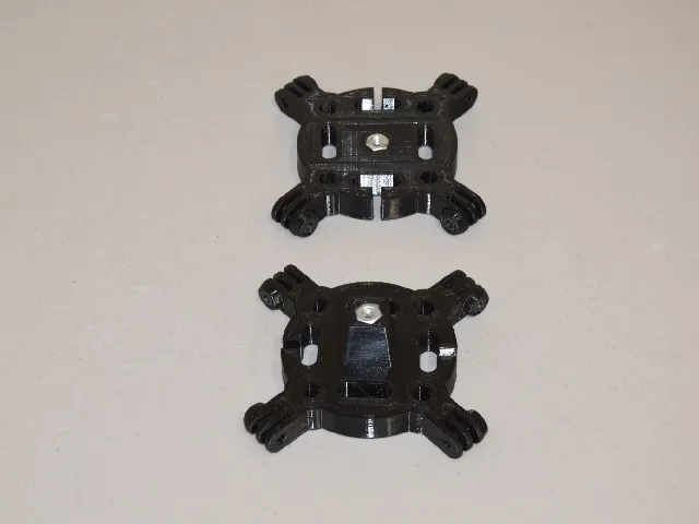 4 way camera tripod mount using GoPro mounting system