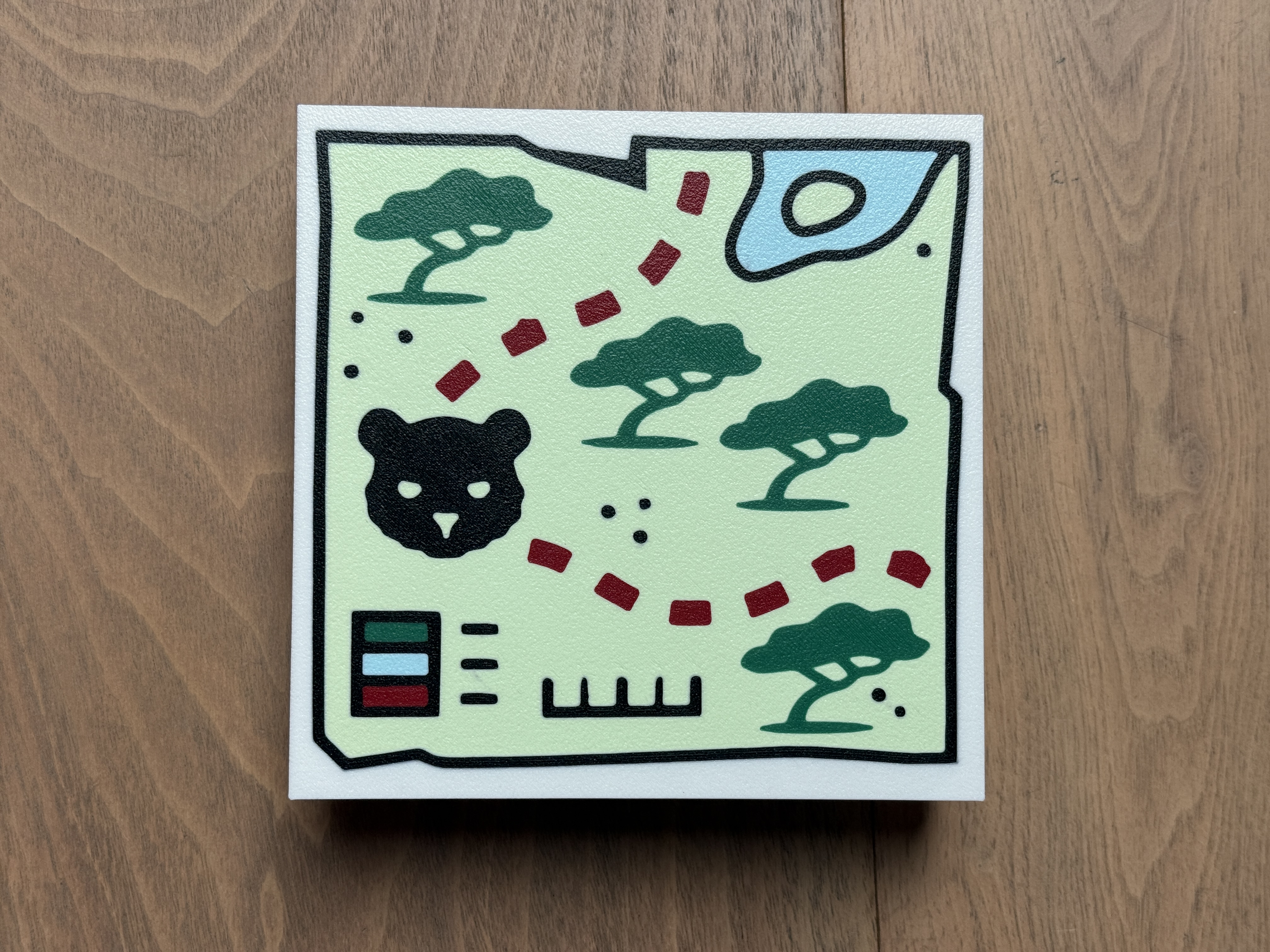 Lego Treasure Map Tile - 10x size (3/4)