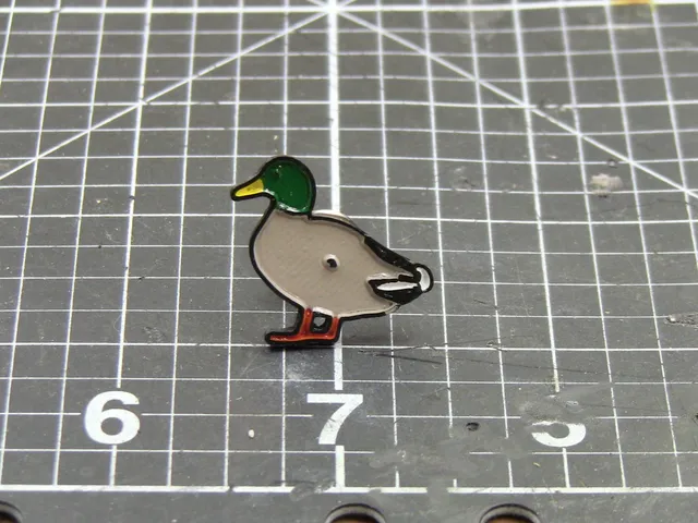 Duck enamel pin