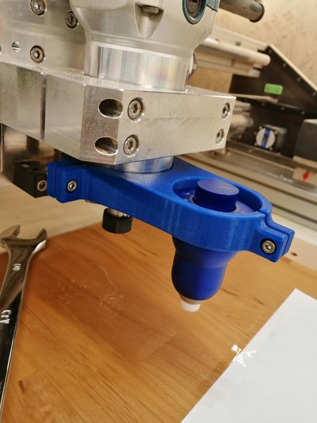 Halterung Schleppmesser / Drag knife holder Ø 65mm + Ø 43mm