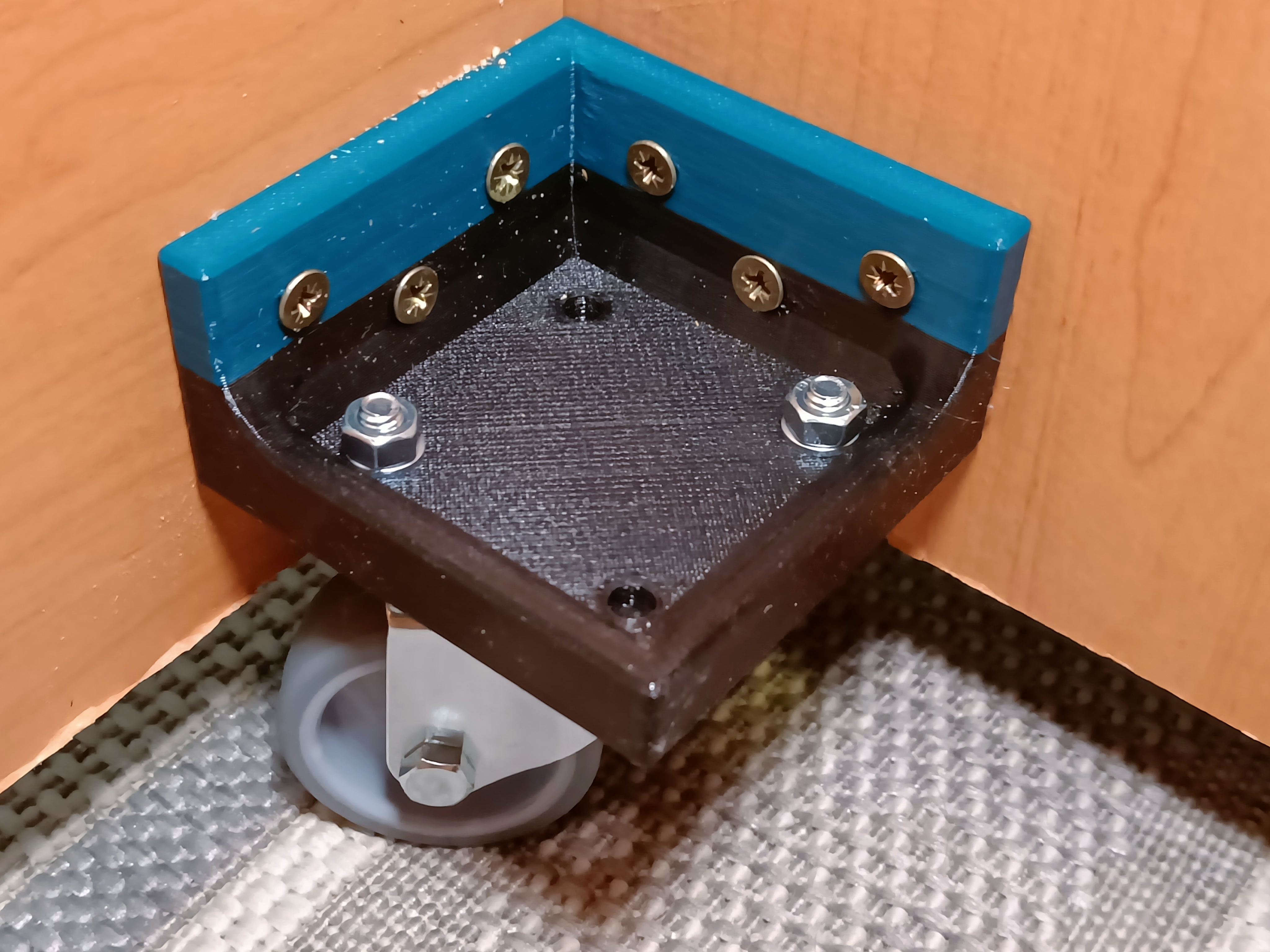 Internal 50mm Wheel Castor Bracket