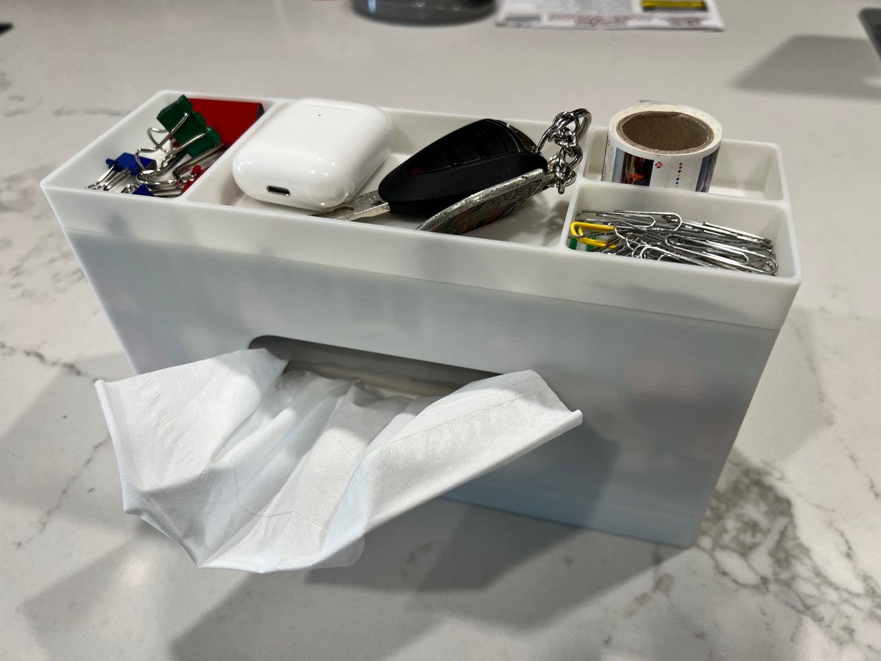 Tissue Cover Box with organizer by Klagar Download free STL model