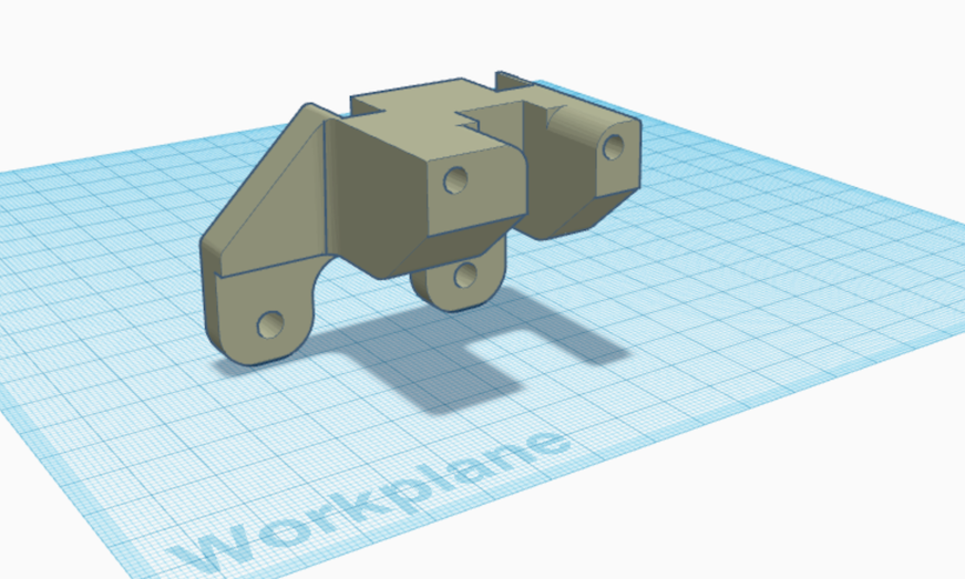Direct Drive Adapter for E3 or CR-10 with E3D V6+Volcano using Winsin Dual-Gear Extruder