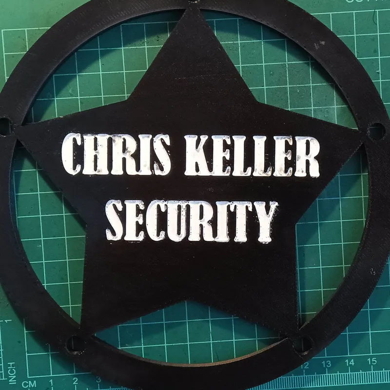 Security Officer Badge | 3D Print Model