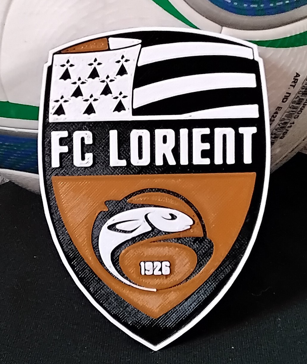 Football Club Lorient Bretagne Sud (Lorient) coaster or plaque by