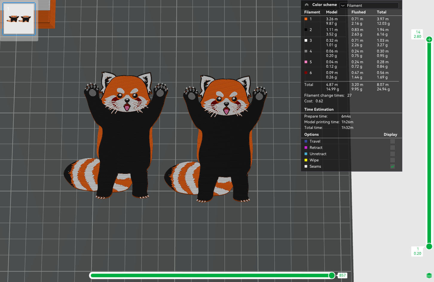 Red panda by oakshadowart Download free STL model