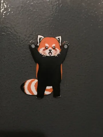 Red panda magnet