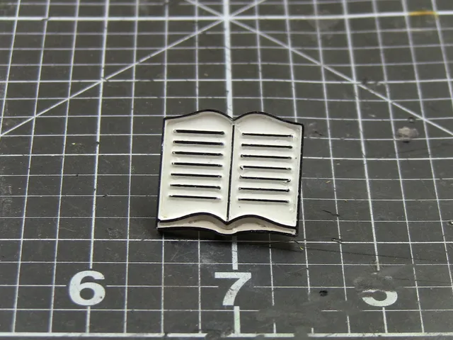 open book enamel pin