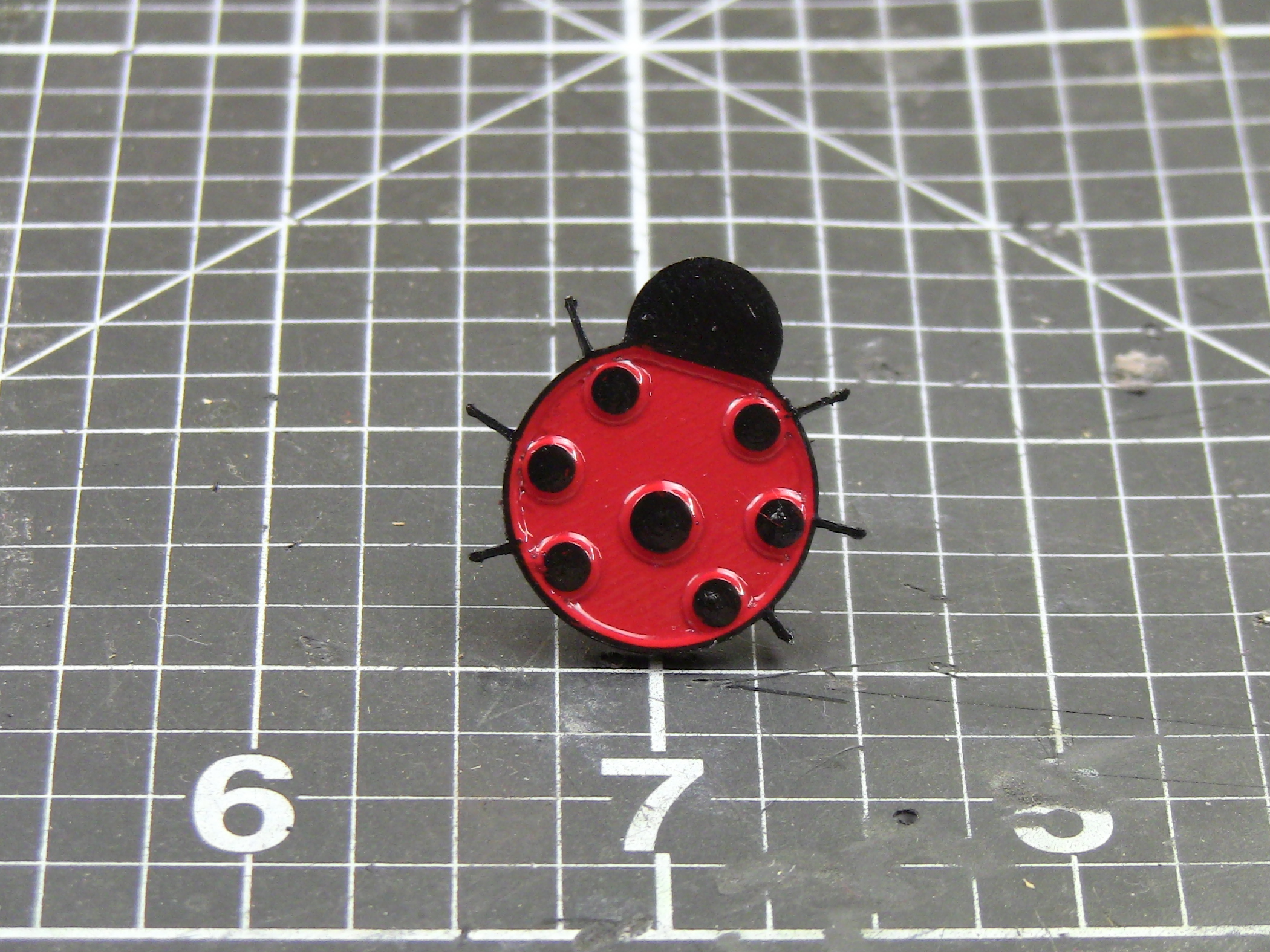 Ladybug enamel pin by Nick Tailor Download free STL model