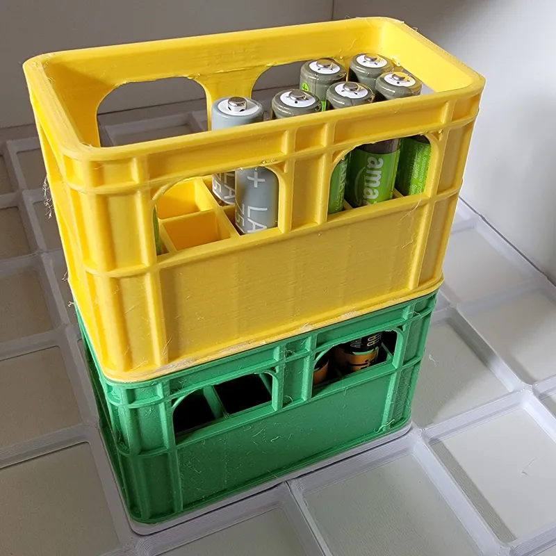 3D Printable Stackable Beer Crate by PeterGram