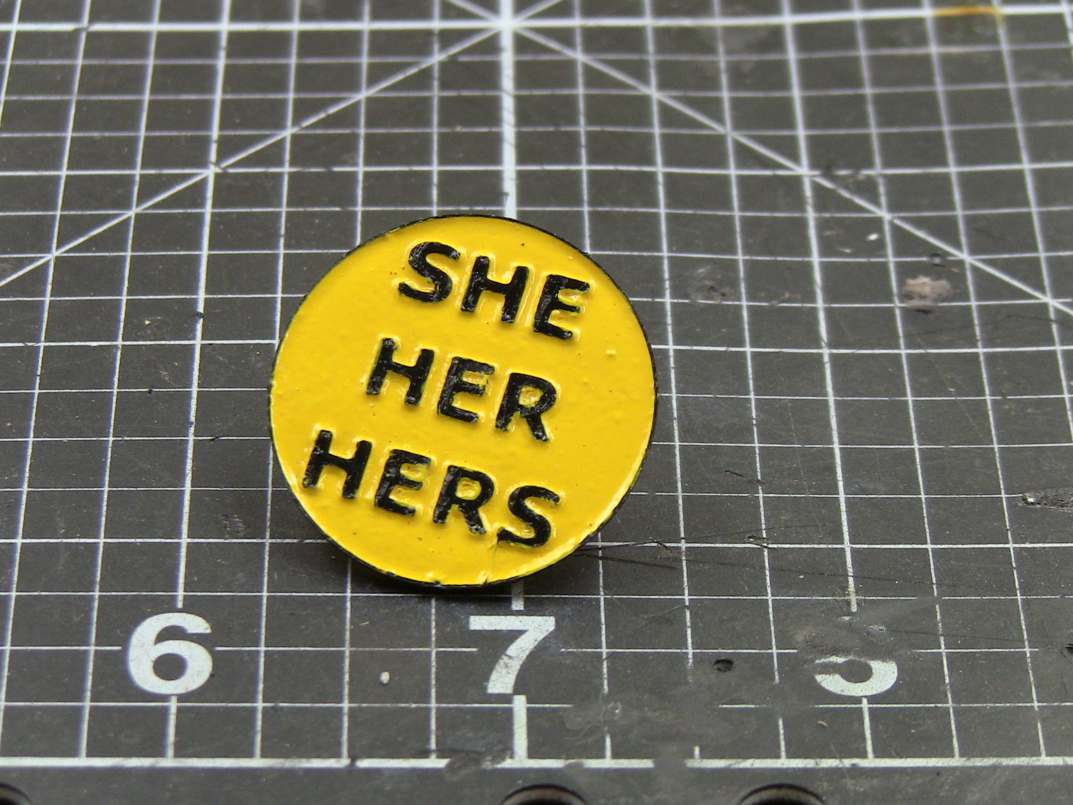 Female pronouns enamel pins by Nick Tailor | Download free STL model ...