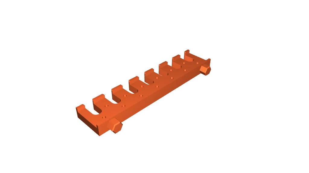 Honeycomb hook hanger + hook (tweezers, cables ect) [single grid size] by  dokurobey, Download free STL model