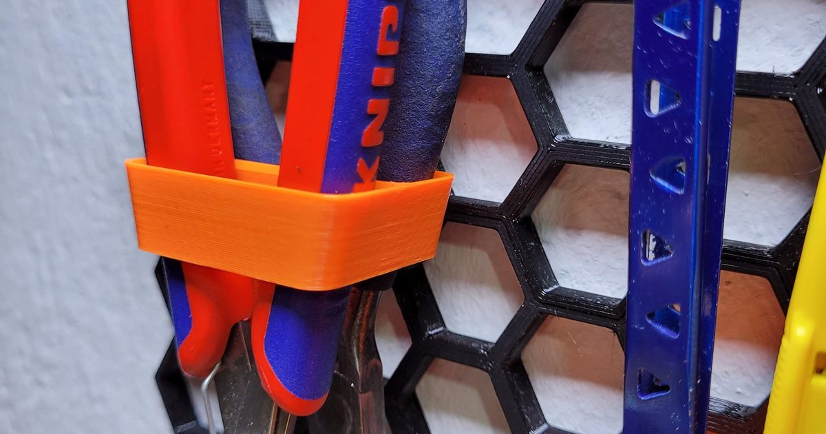 Double pliers holder for storage wall by Vladimír Waas