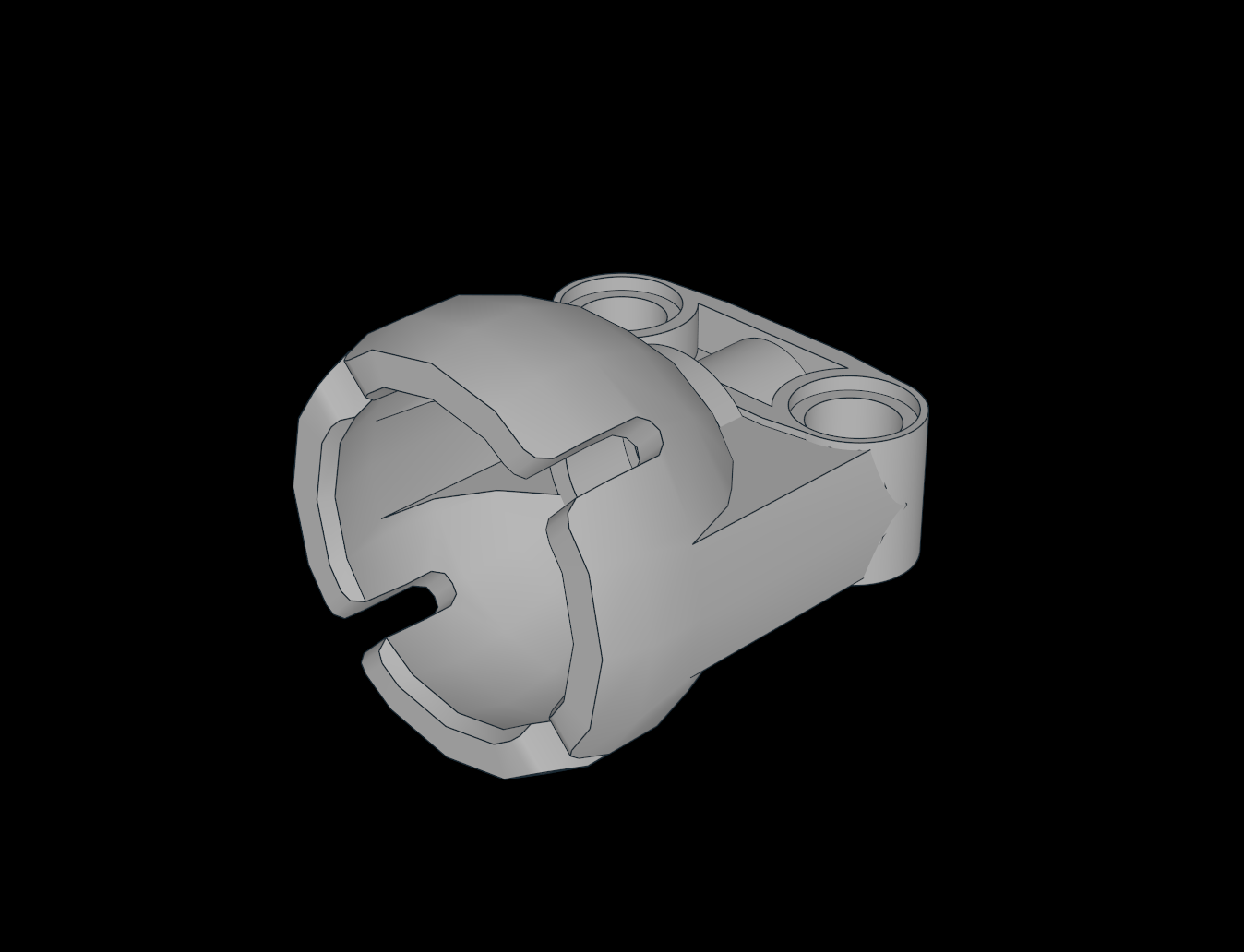 Lego Compatible 92911.dat Technic Ball Joint 2.25 Diameter Socket by thall72 Download free STL model Printables