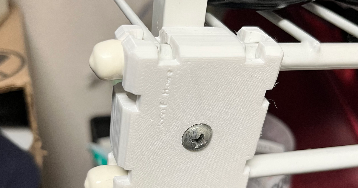 Wire Shelving Joiner Plate by CupertinoGeek Download free STL model