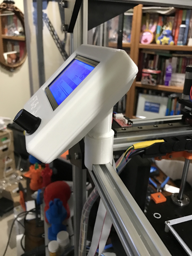 RepRap Full Graphics LCD Snap-Swivel Case by dbfrompw | Download free