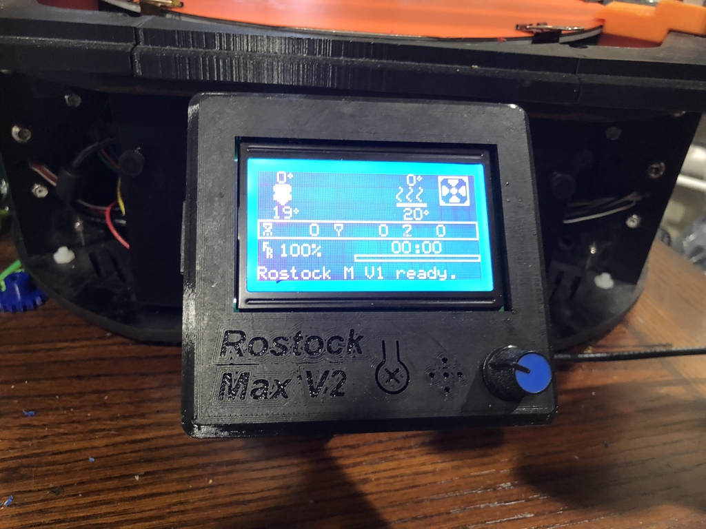 Rostock Max V2 Reprap Discount Full Graphics Mount by dbfrompw
