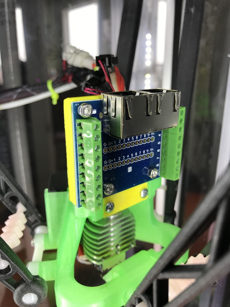 Rostock Max Prometheus RJ45 Clamp by dbfrompw Download free STL model