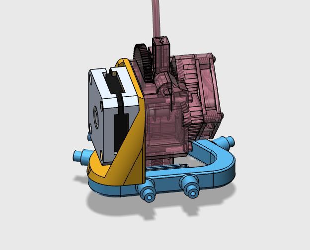 Rostock Max V2 Titan Aero Mount V2.7 by dbfrompw | Download free STL ...