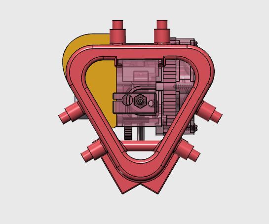 Rostock Max V2 Titan Aero Mount V2.7 by dbfrompw | Download free STL ...