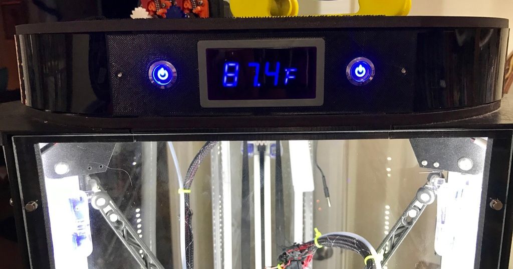 Rostock Max V2 Temp Plate V.9 with switches by dbfrompw Download free