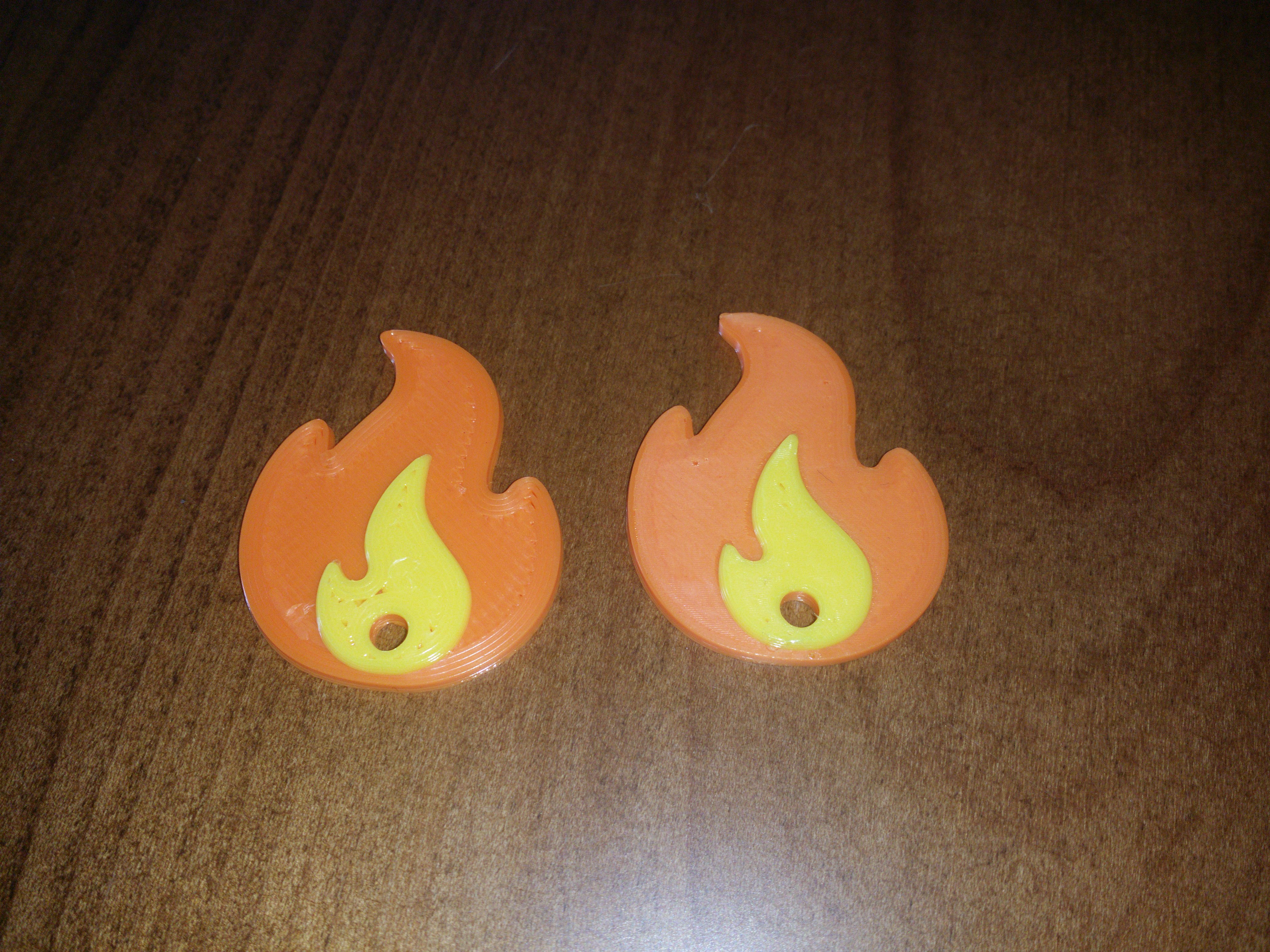 Fire/Flame Emoji Keychain
