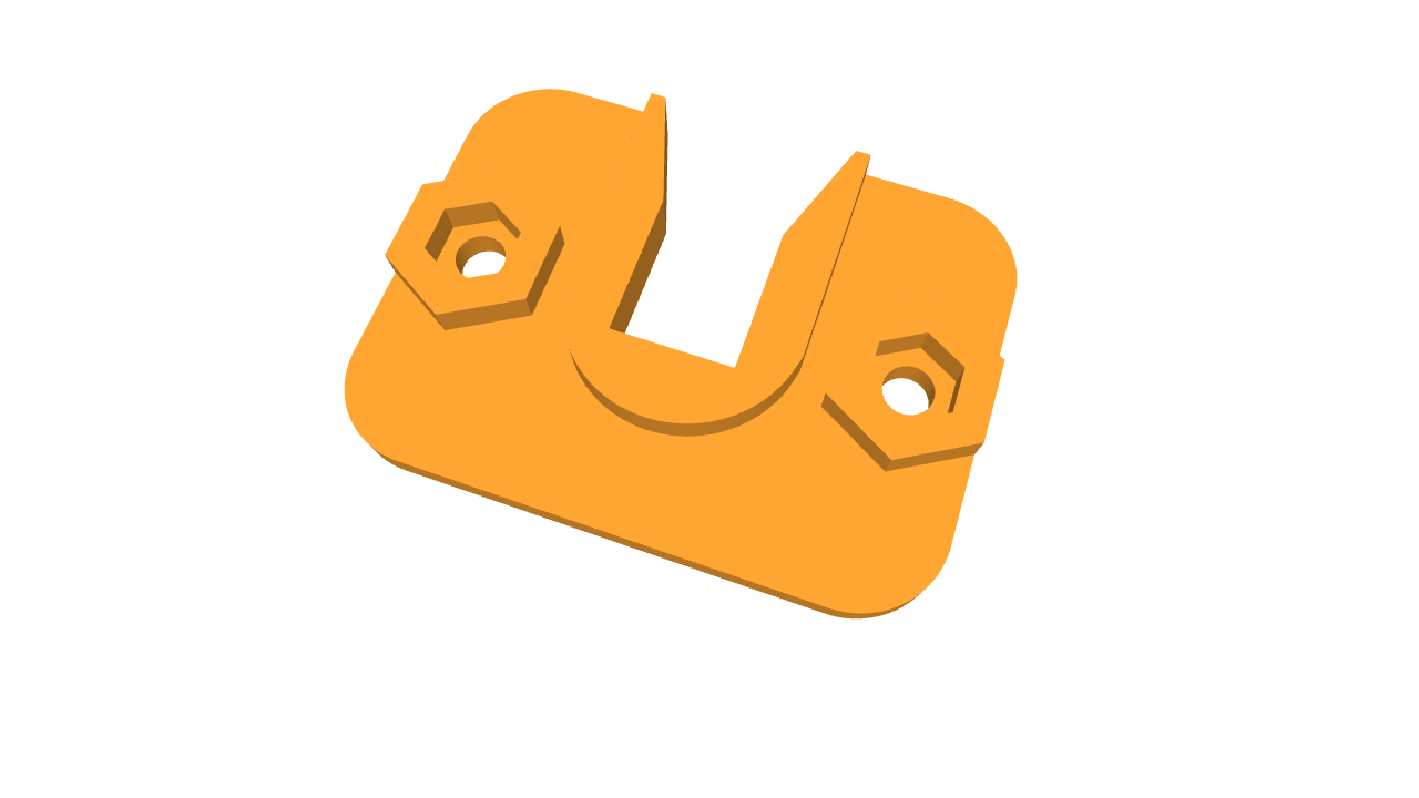 Rollholder for integrated auto-rewind spool holder 3D model thumbnail