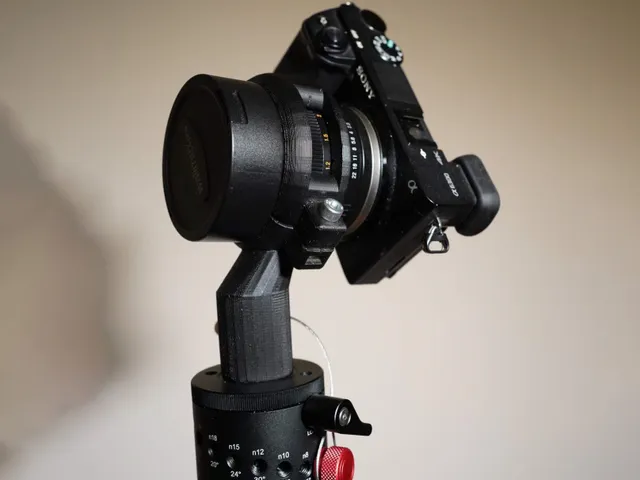 360 Panorama tripod head for Samyang 8mm fisheye Sony E APS-C lens