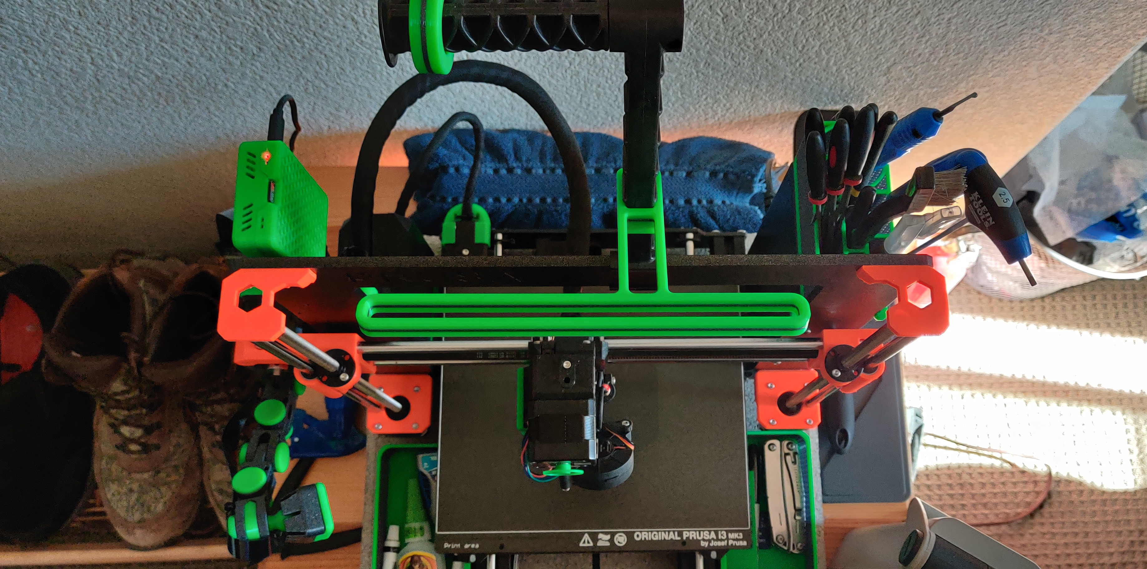 Longer Filament Guide for Prusa Double Spool Holder