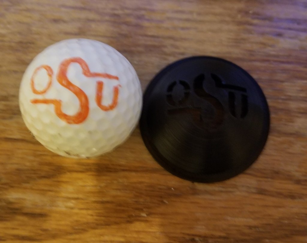 Golf Ball Marker by Evan Download free STL model