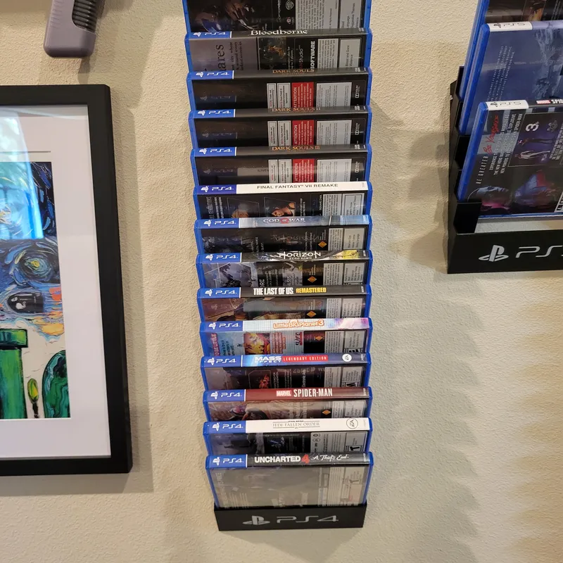 Ps4 games bundle holder rack shelf stand display wall mount