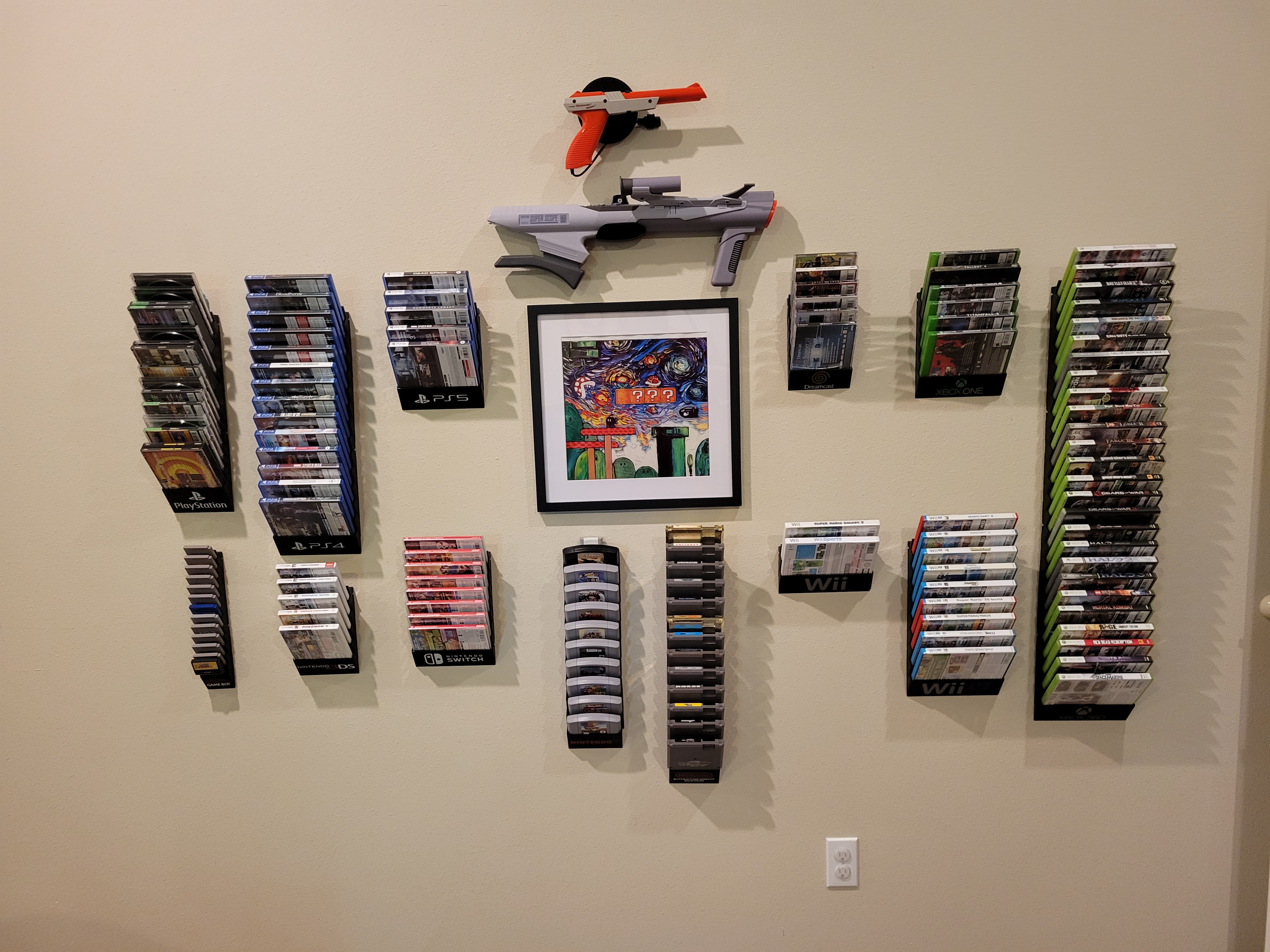 Ps4 games bundle holder rack shelf stand display wall mount
