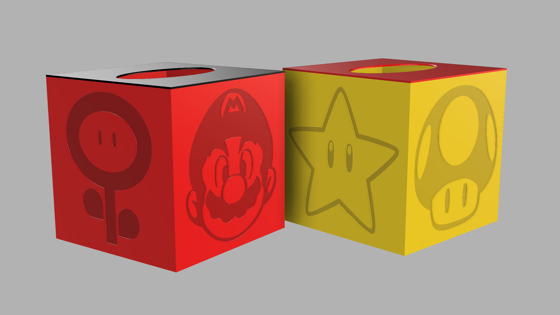 Mario themed tissue box cover