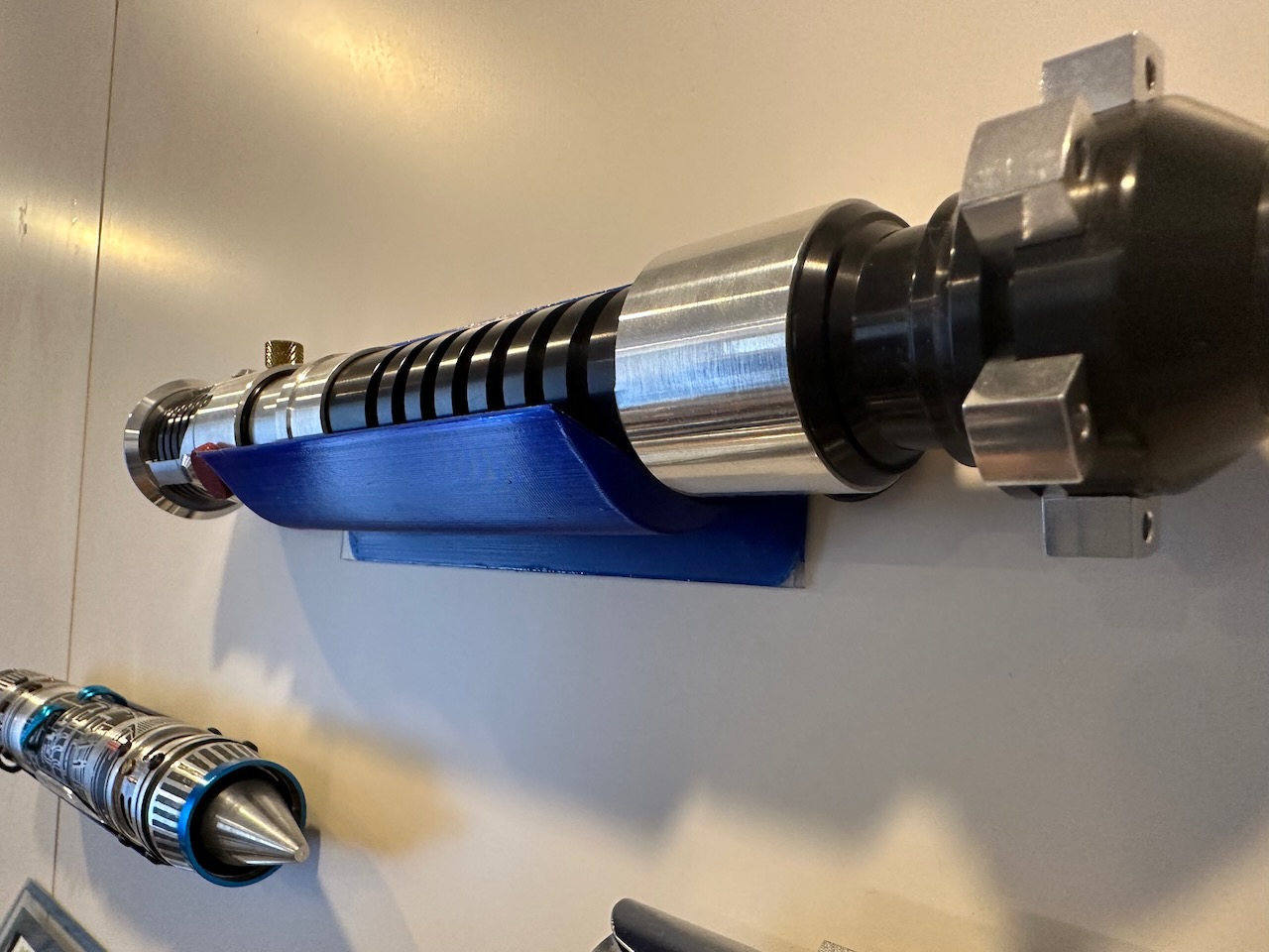 Lightsaber holder for the wall - two-sided tape install