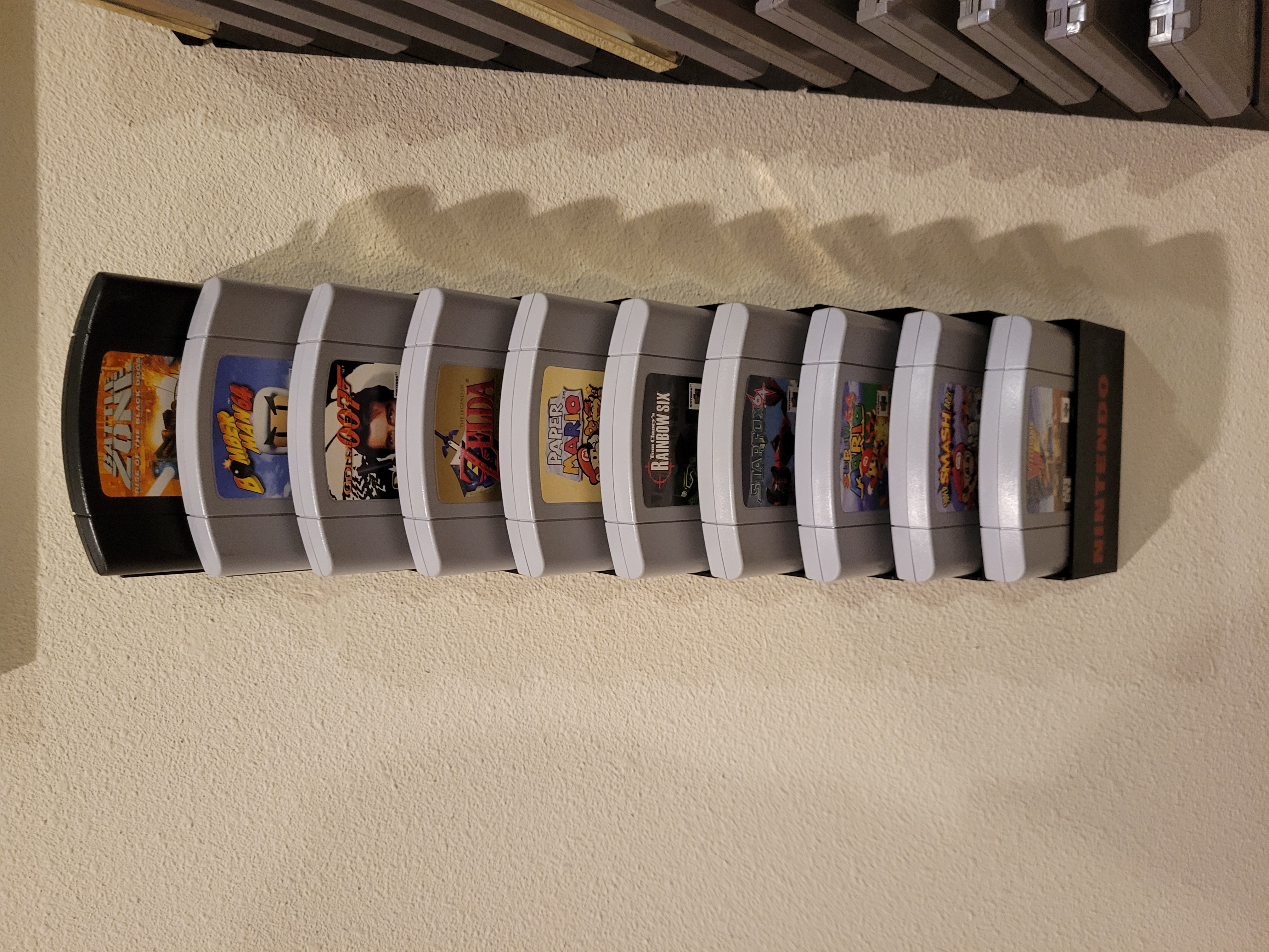 Modular Nintendo 64 (N64) Cartridges Wall Mount