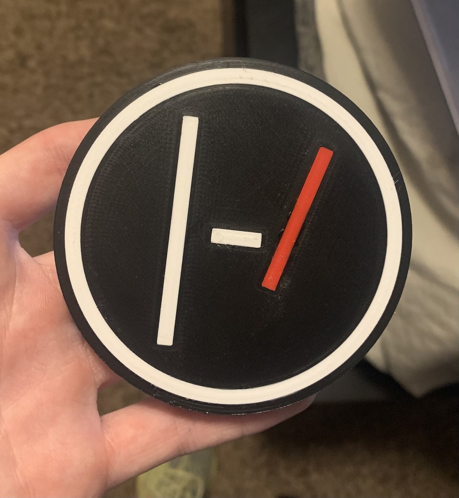 Twenty One Pilots Coaster by Yung Lysol | Download free STL model ...
