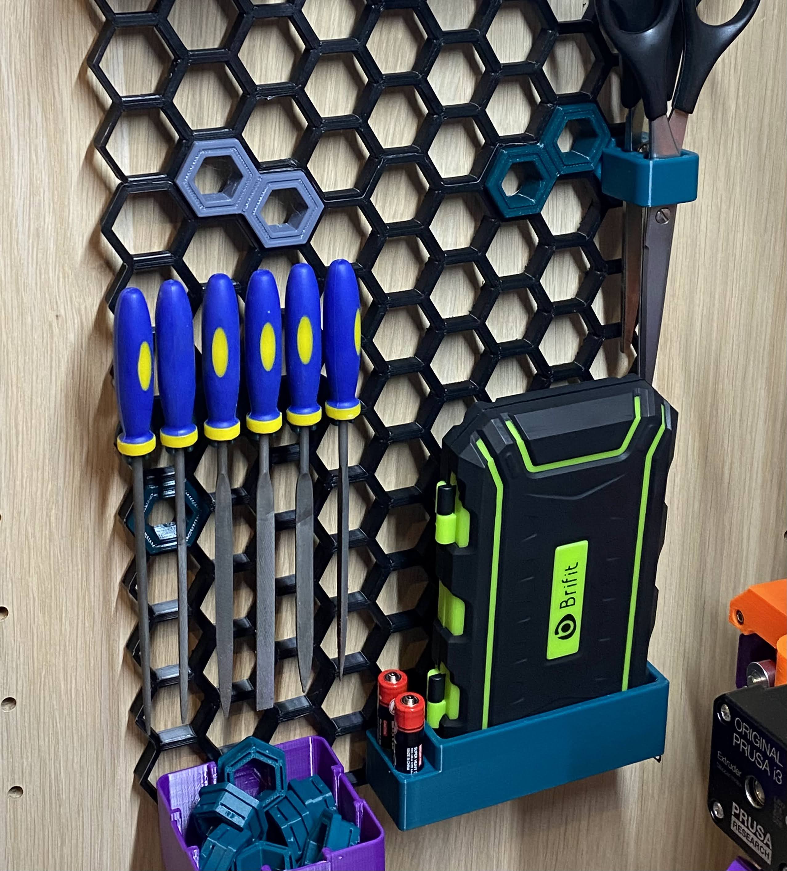 Honeycomb Wall Holder - For Needle Files