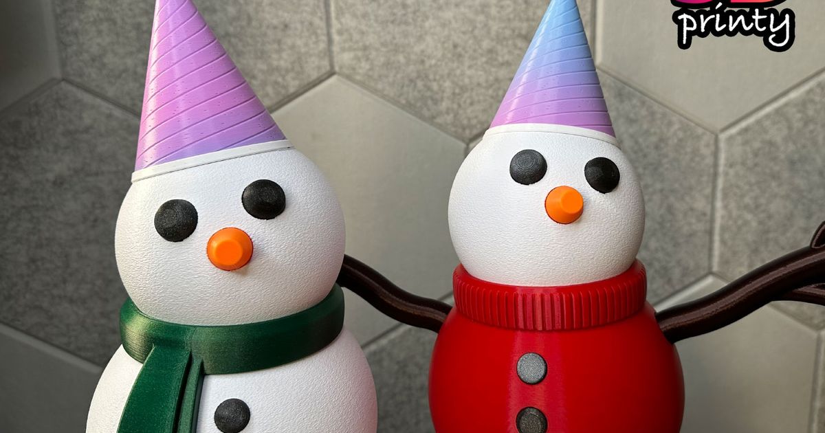 Giant Snowman - Party Hat by 3D Printy | Download free STL model ...