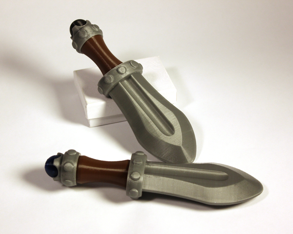Baby Sword Rattled with threaded handle