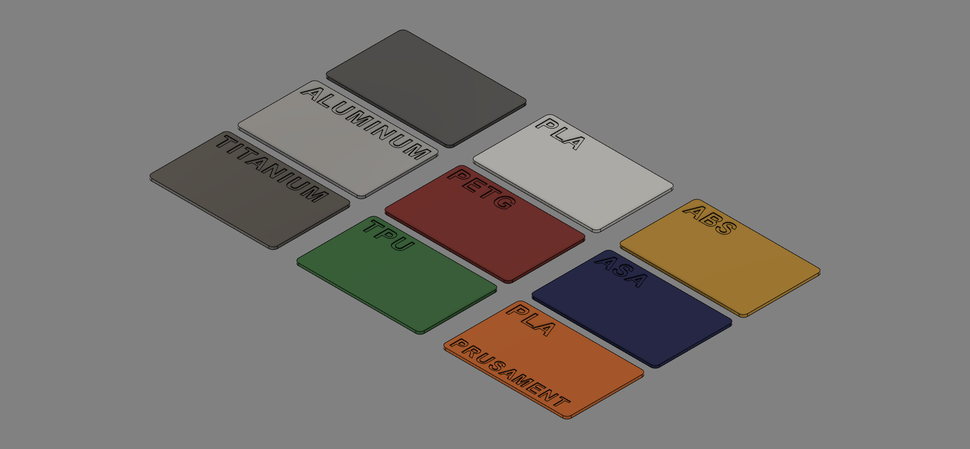 Filament Sample Cards (ID-1)